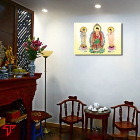 Tranh phật giáo tam thánh